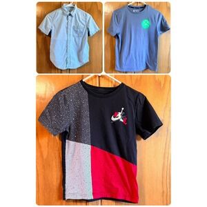 Kids Bundle 3 Shirts Gap Denim Jordan Xbox Graphic Tees Size L